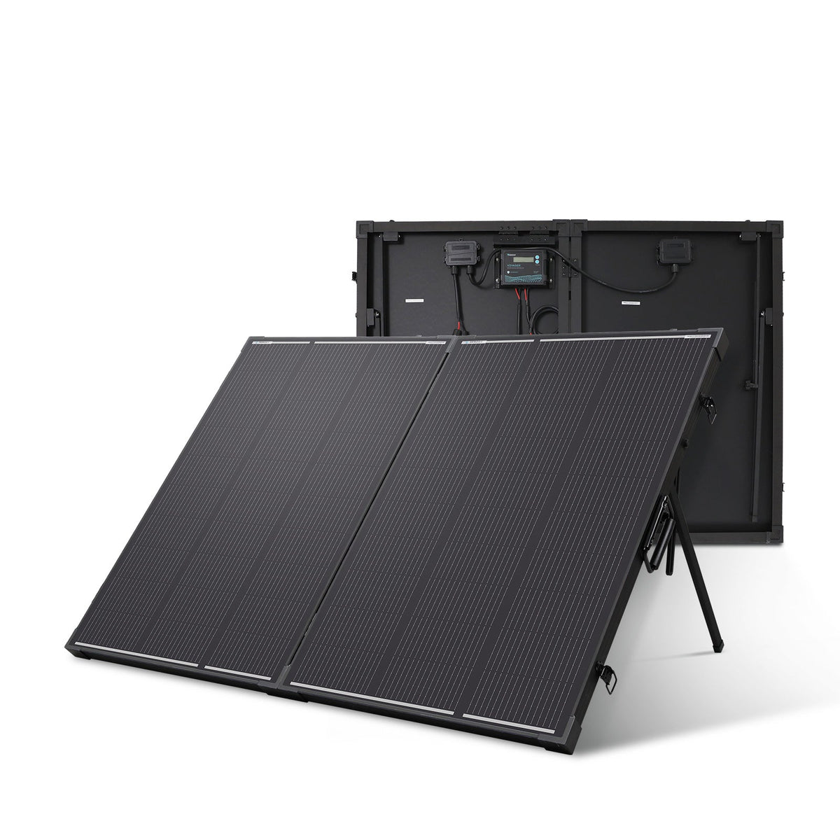 200W 12V N-Type Portable Solar Panel Suitcase Kit with 20A PWM Controller