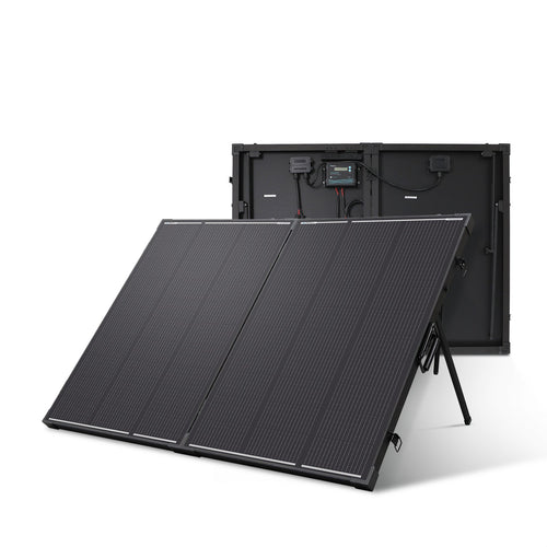 200W 12V N-Type Portable Solar Panel Suitcase Kit with 20A PWM Controller