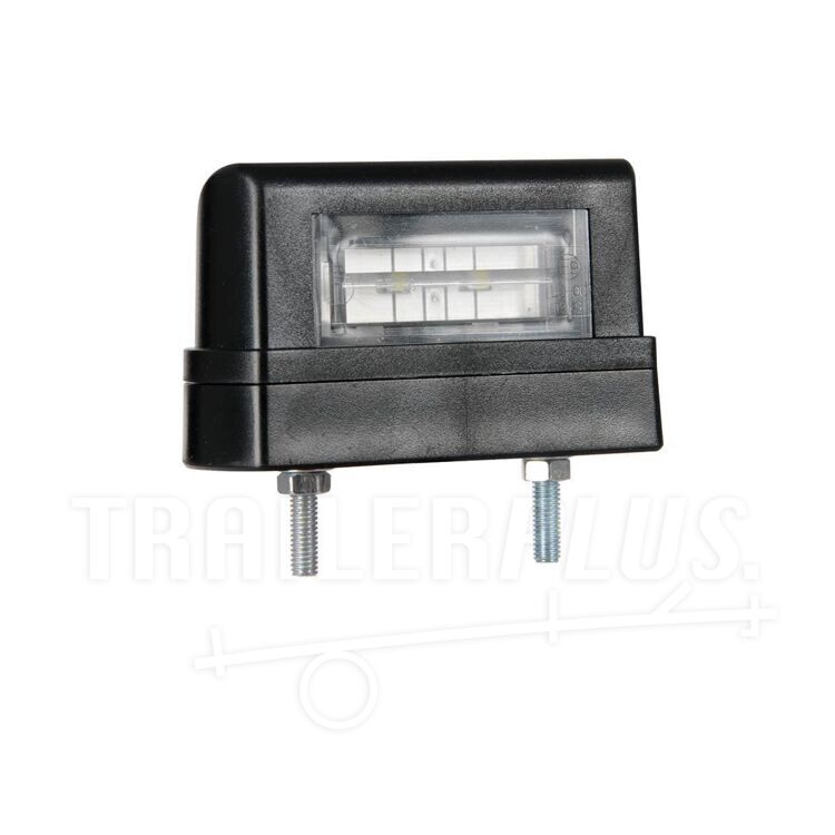 Fristom M10KV-320H high-profile white LED licence plate light with 1.5mm connector