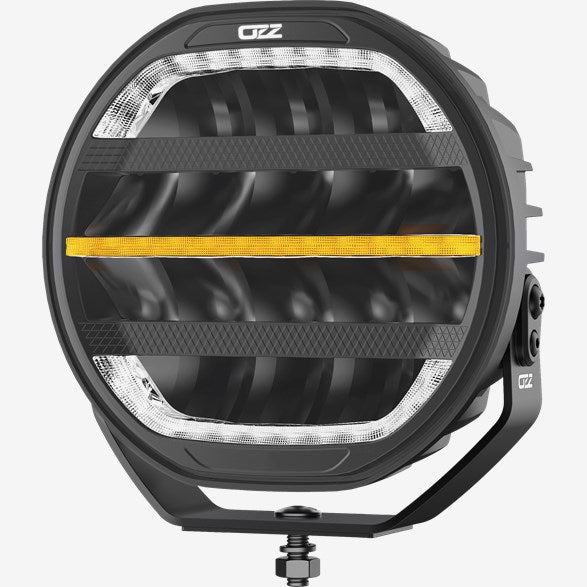 OZZ XR3 P9 black LED driving light with R65 warning light