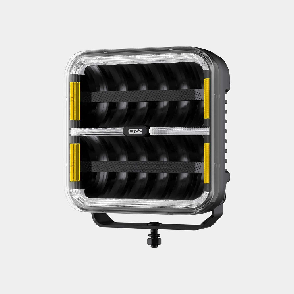 OZZ SQR 9-inch black LED driving light