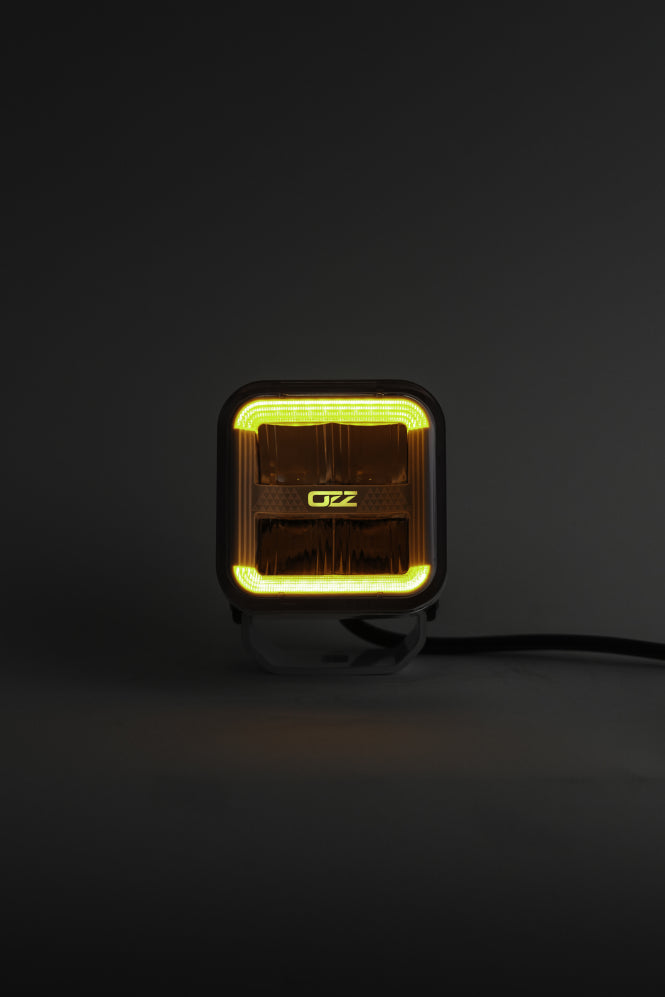 OZZ SQR 3-inch white LED driving light