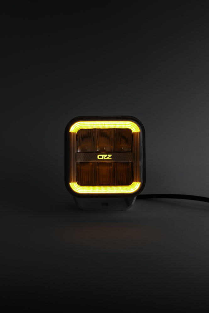 OZZ SQR 5-inch white LED driving light