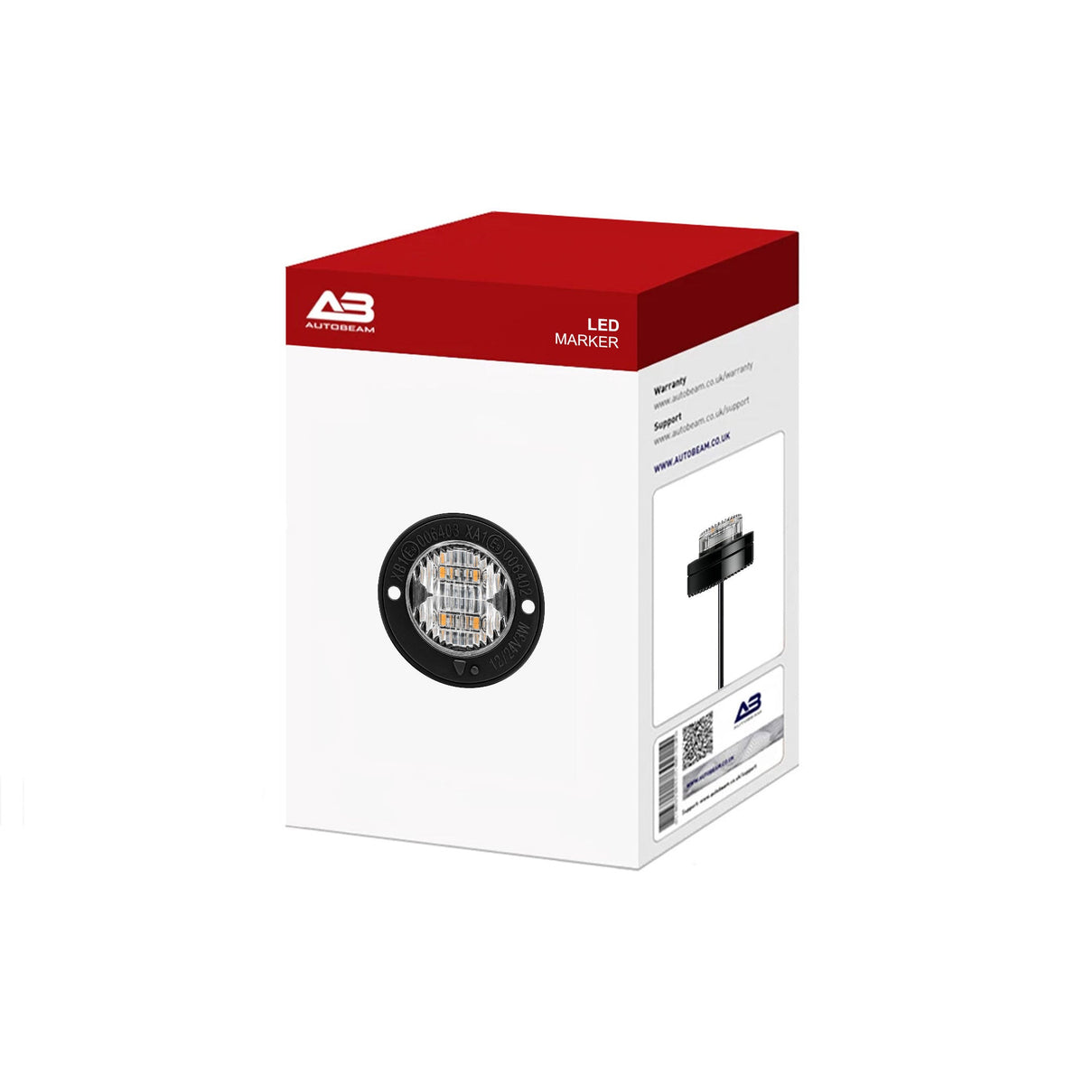 LED Hideaway Marker | FlushLine Series | Amber Strobe