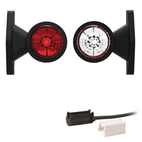 TRALERT M10BV MB-100 short-stem red white LED marker light