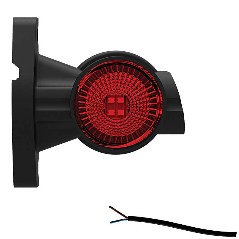 TRALERT M10BV MB-900 right-hand red white amber LED side marker light