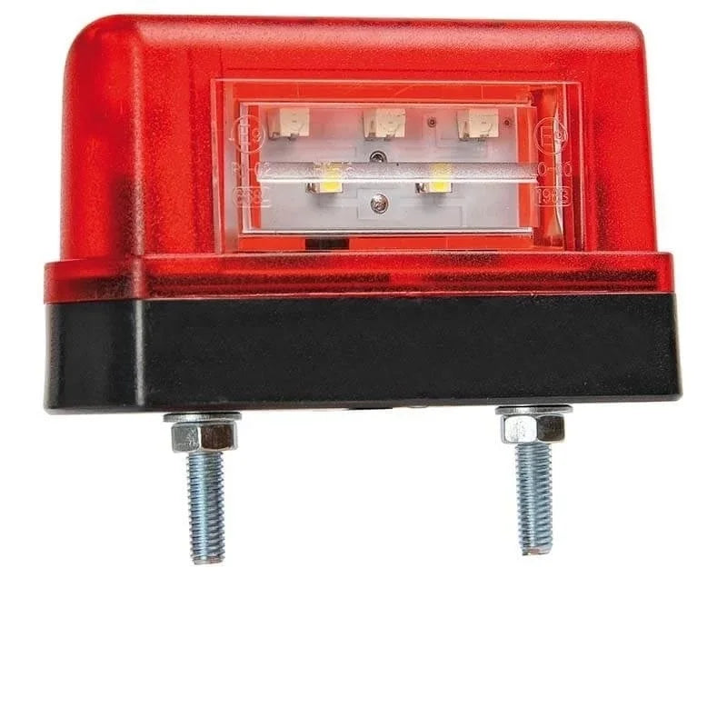 Fristom M10KV-300RH high-profile red white LED licence plate and marker light