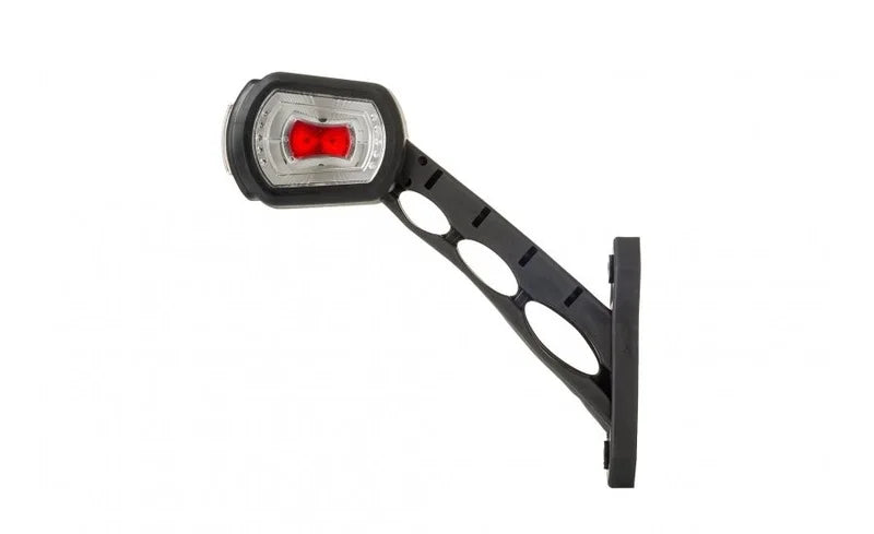Horpol MB-2761RWA long angled-stem left red white amber LED side marker light