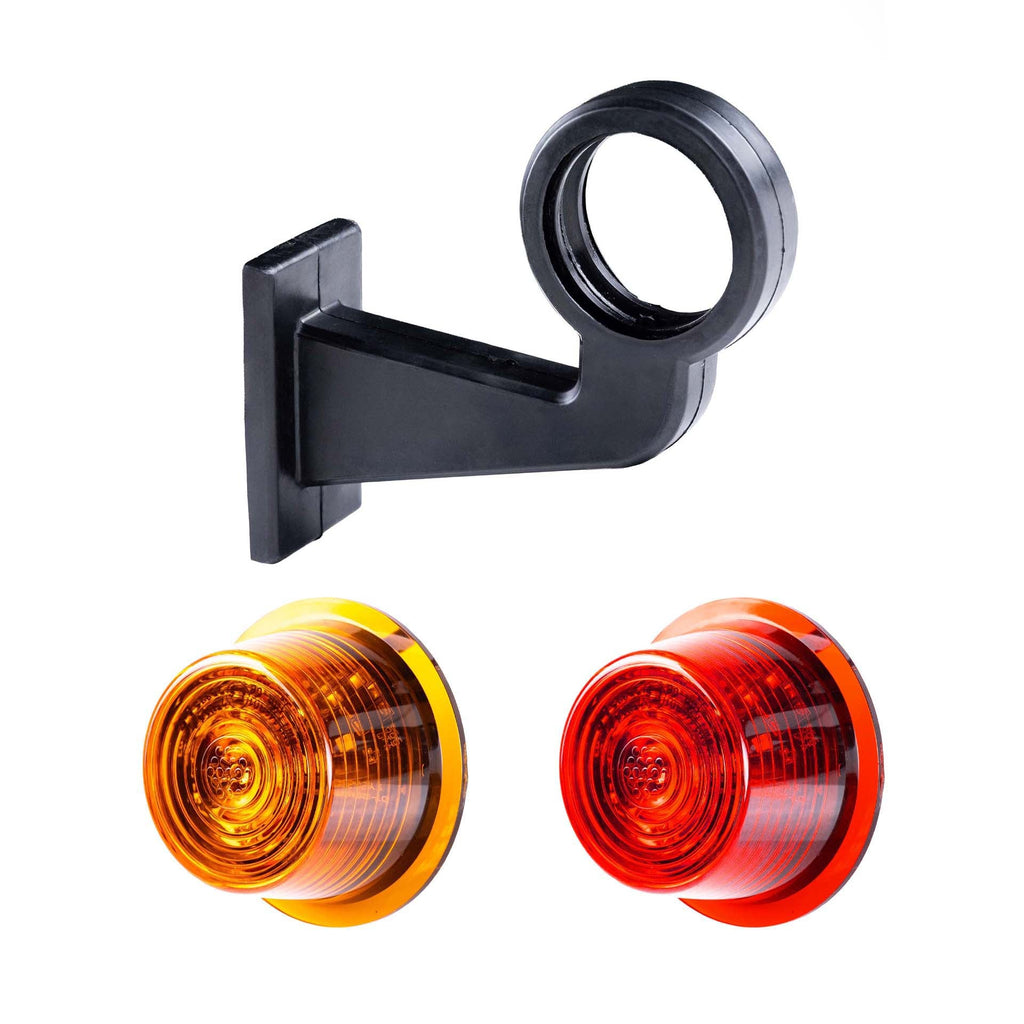 TRALERT MB-3040RA 165mm clear red amber LED side marker light set