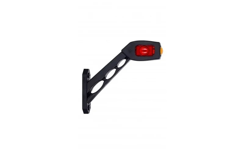 Horpol MB-3692RWA long angled-stem right red white amber LED side marker light
