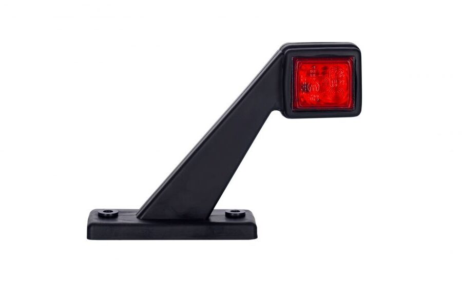 Horpol MB-4662RW medium angled right red white LED side marker light