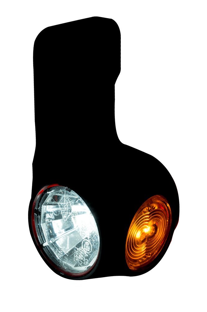 Horpol MB-4852DRWA hanging dark-look red white amber LED side marker light