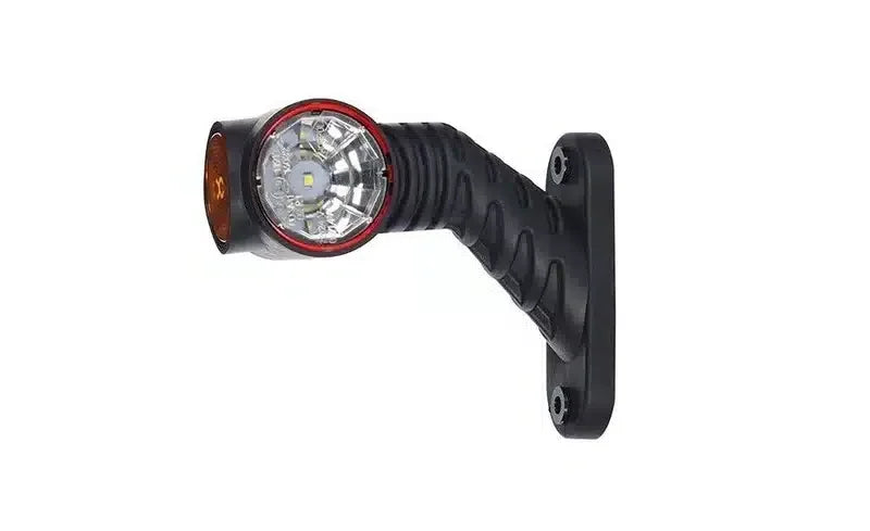 Horpol MB-4862RWA short angled right clear LED side marker light