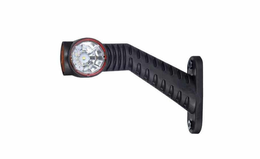 Horpol MB-4892RWA long angled right clear LED side marker light