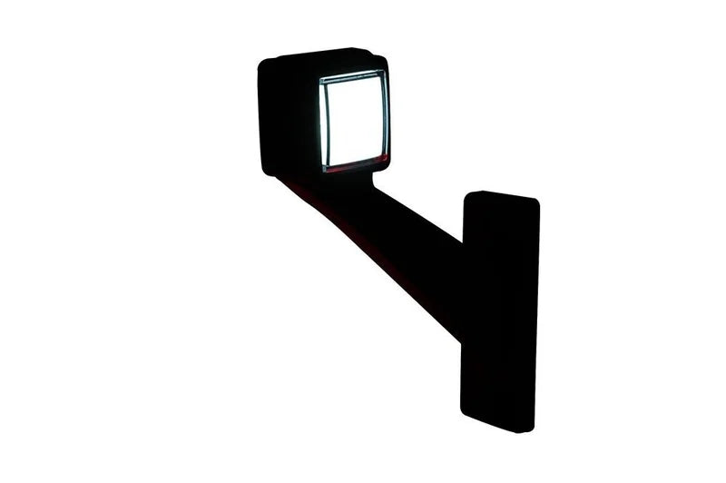 Horpol MB-4962RW medium angled right red white LED side marker light