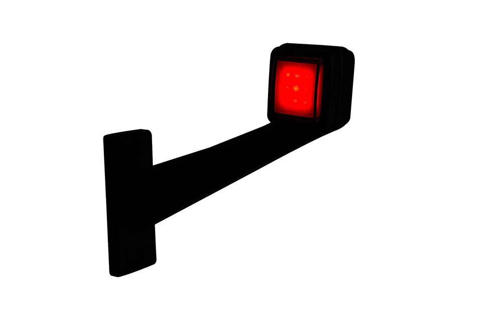 Horpol MB-4991RW long angled left red white LED side marker light