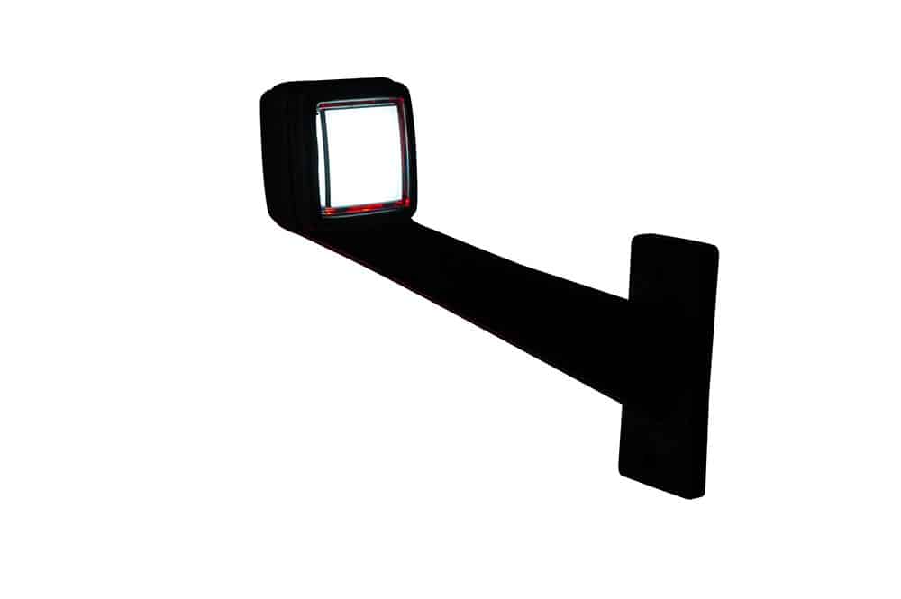 Horpol MB-4992RW long angled right red white LED side marker light