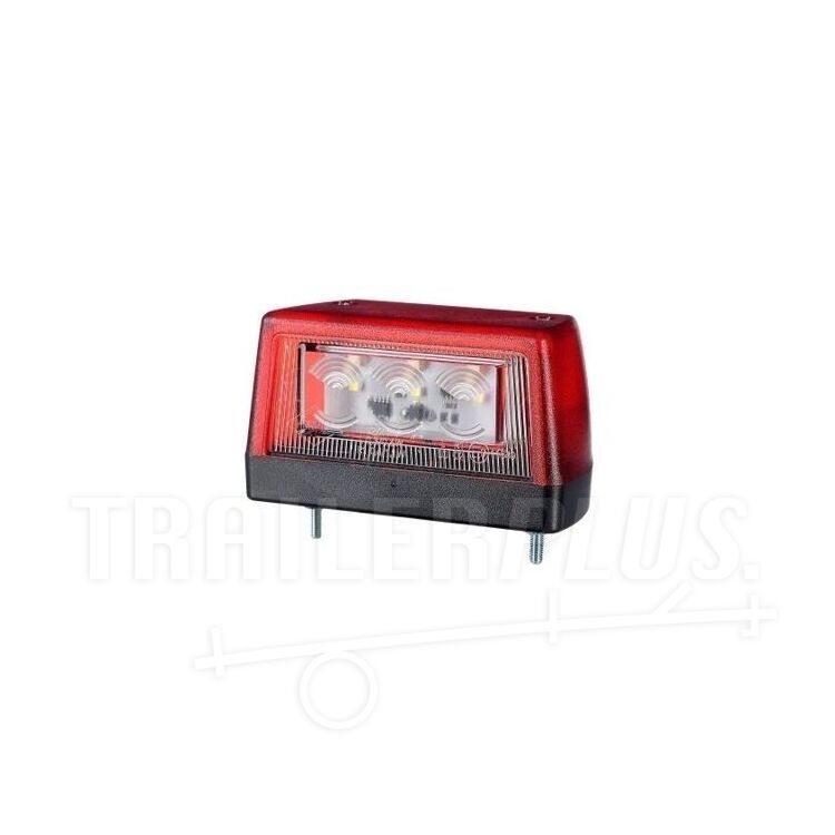 Horpol MK-2300R white LED licence plate light with red rear marker