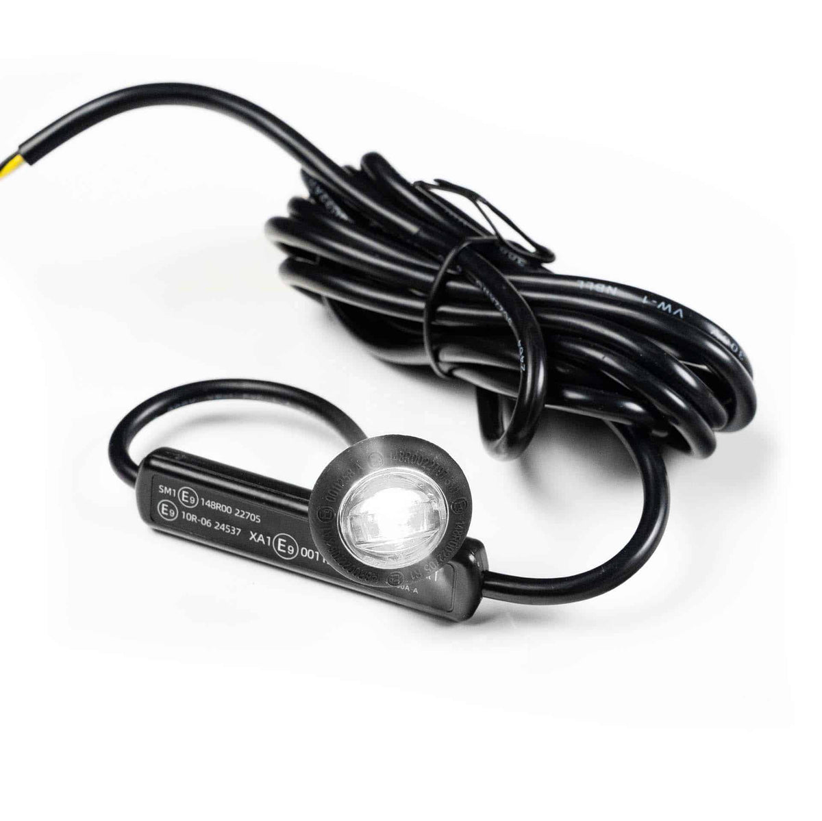 TRALERT MV-4500 white front marker light with integrated R65 amber warning light