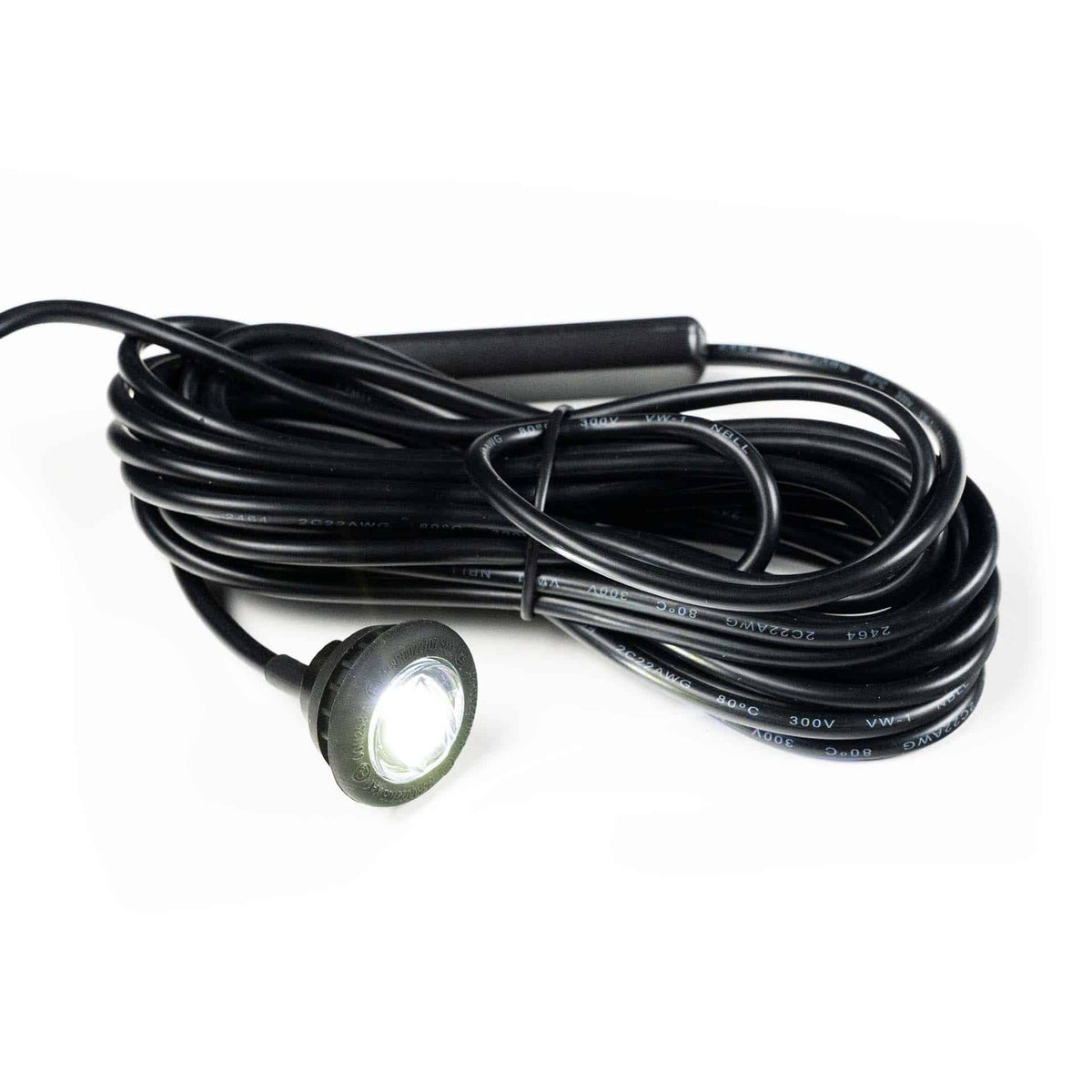 TRALERT MV-4500W-5M white compact LED front marker light with 5m cable