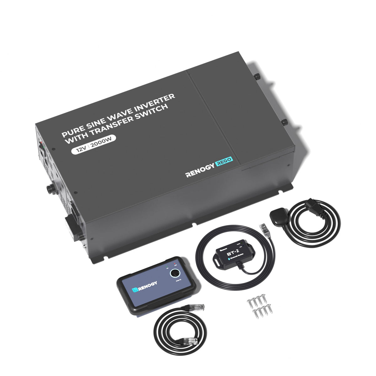 12V 2000W Pure Sine Wave Inverter  With Transfer Switch