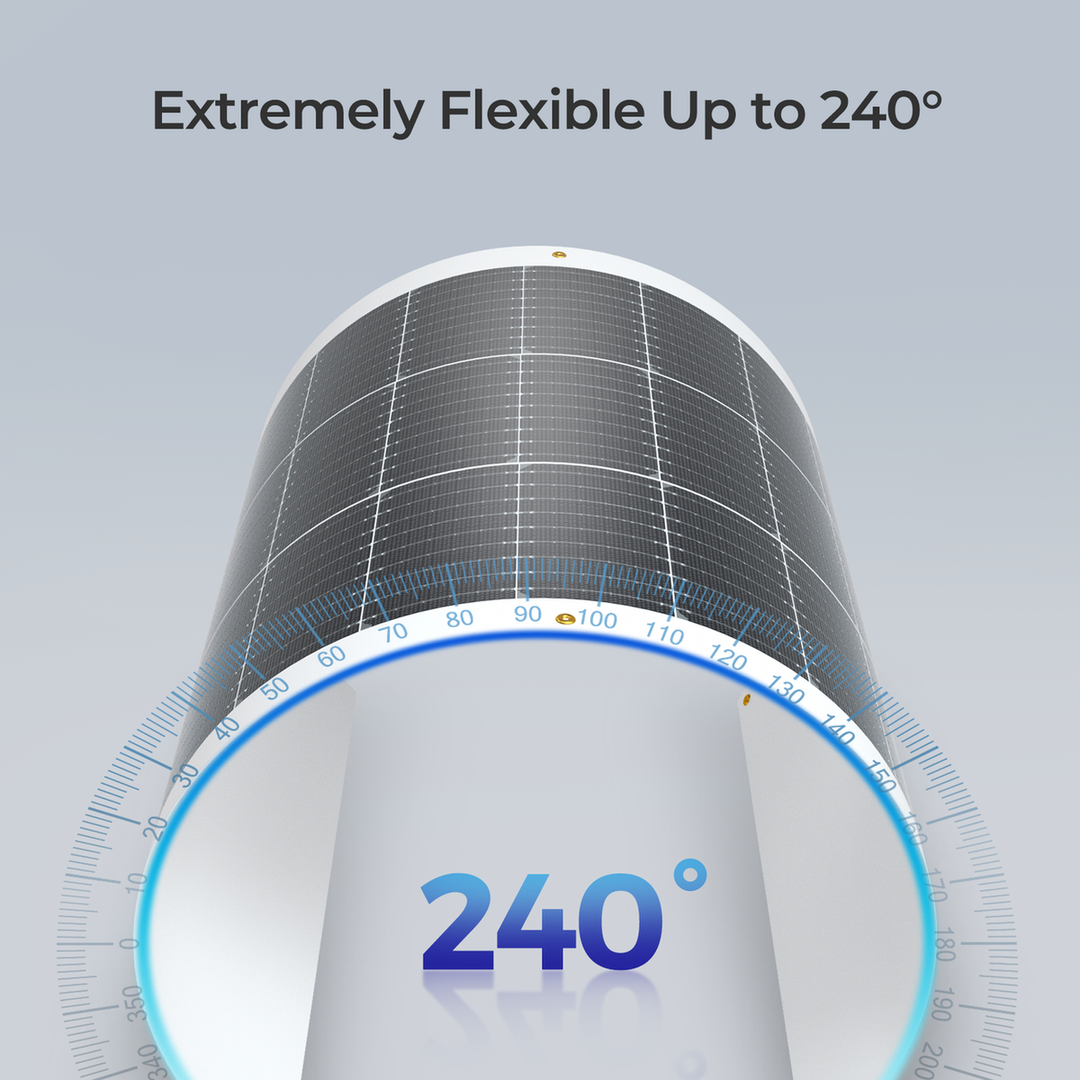 Renogy 100W flexible monocrystalline solar panel alternate view