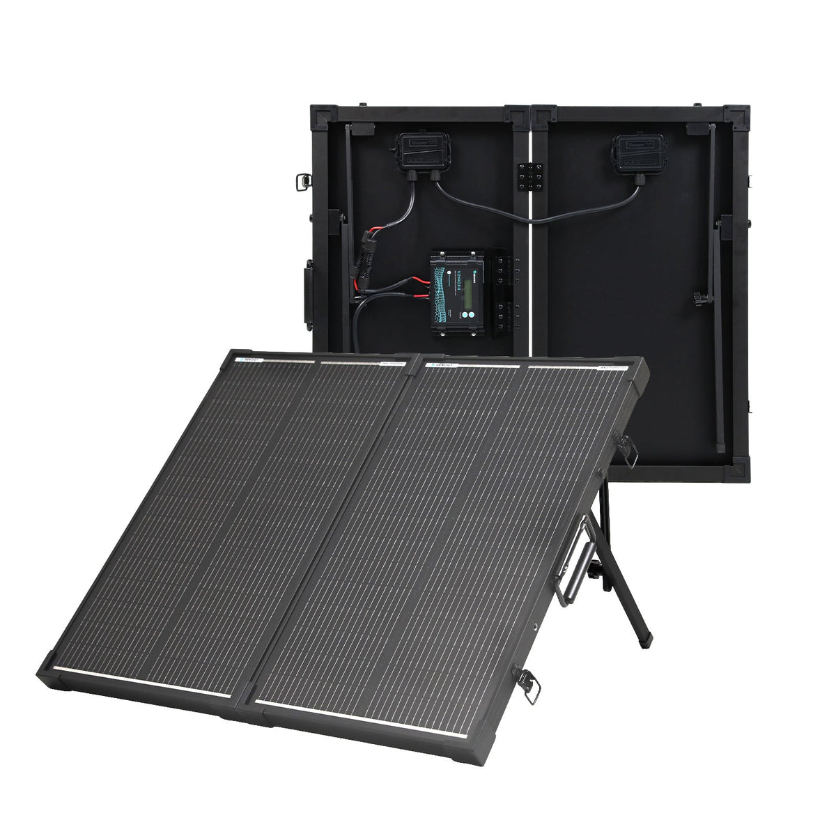 100W 12V N-Type Portable Solar Panel Suitcase Kit with 20A PWM Controller