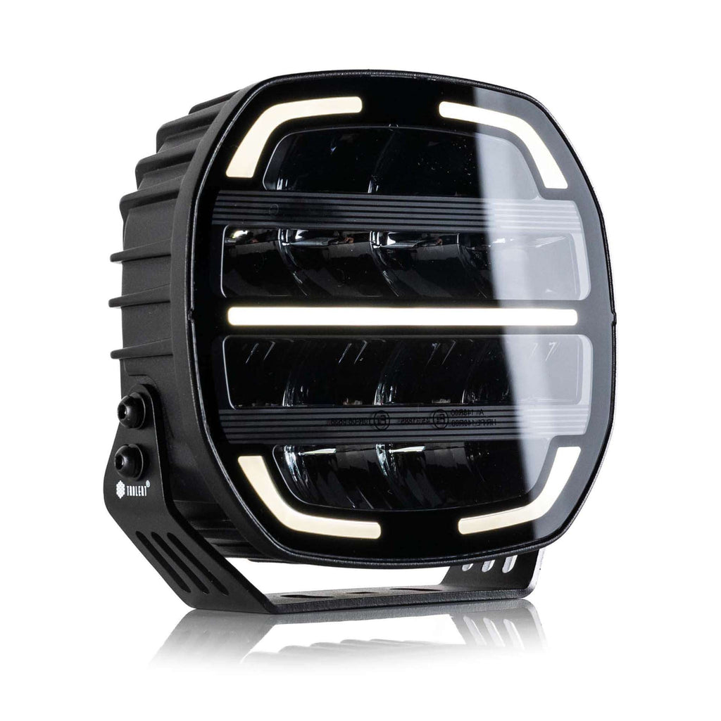 TRALERT Phantom WD-13013 7-inch black dark-look LED driving light