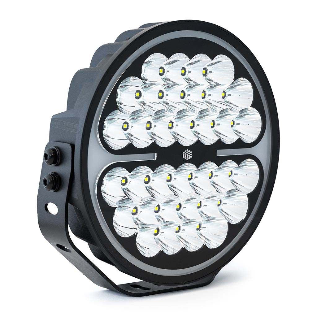 TRALERT Nova Series black 13,600-lumen LED driving light