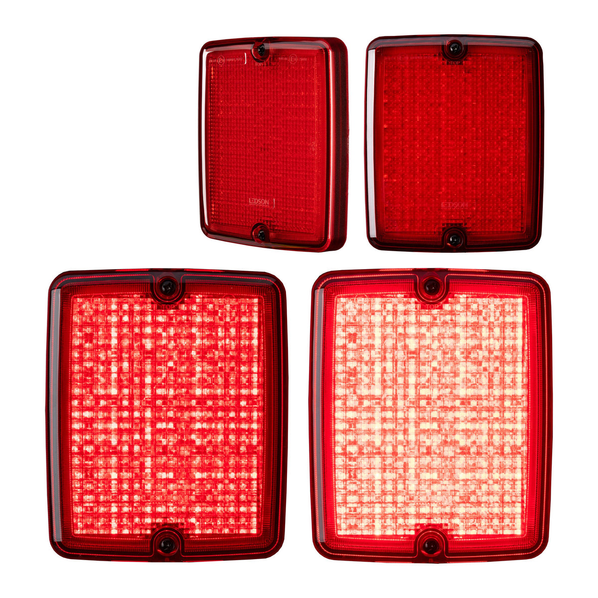 LEDSON Breeze X2 Retro Tail light with Brake Light (Red) SKU 3608101