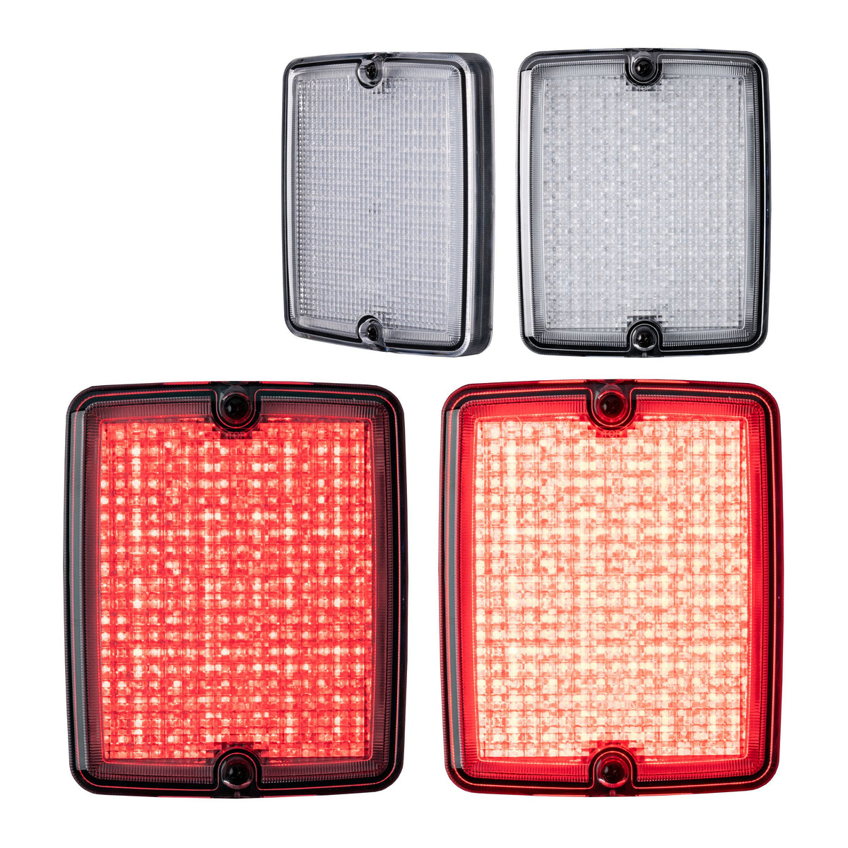 LEDSON Breeze X2 Retro Tail light with Brake  Light (Clear) SKU 3608109